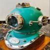 Vintage British Navy Diving Helmet - Mark V Marine Scuba Diving Marine Helmet view 4