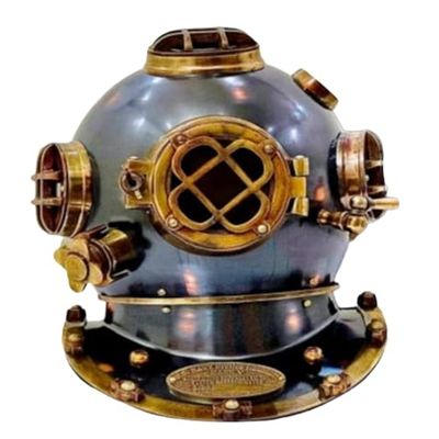 NineFit Basics Diving Divers Helmet - US Navy 18"" Mark V - Nautical Home & Office Decor, As Shown in image
