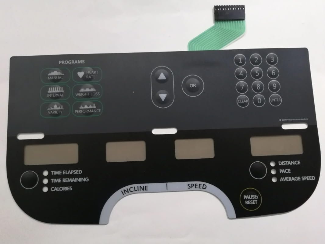 1 Pieces NEW Membrane Keypad FOR Precor 932i Treadmill Panel Switch Button Film