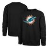 47 Men's Black Miami Dolphins Imprint Headline Pullover Sweatshirt view 1