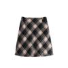 Kids Skirts Plaid A-line Mini Skirts with Pockets for Girls (US, Alpha, 3X-Large, Regular, Short, Black) view 1