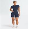 Trendy Queen Womens 2 Piece Workout Sets Short Matching Lounge Sets Summer Clothes Going Out Gym Outfits NavyBlue XL view 4