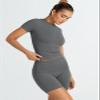Trendy Queen Womens 2 Piece Workout Sets Short Matching Lounge Sets Summer Clothes Going Out Gym Outfits DarkGrey M view 3