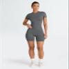 Trendy Queen Womens 2 Piece Workout Sets Short Matching Lounge Sets Summer Clothes Going Out Gym Outfits DarkGrey M view 4