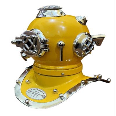 NineFit Basics Nautical Diving Helmet US Navy Marine Divers Helmet Vintage Sea Divers Helmet, As Shown in image