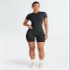 Trendy Queen Womens 2 Piece Workout Sets Short Matching Lounge Sets Summer Clothes Going Out Gym Outfits Black S view 4