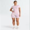 Trendy Queen Womens 2 Piece Workout Sets Short Matching Lounge Sets Summer Clothes Going Out Gym Outfits BabyPink S view 4