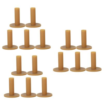 BESPORTBLE 15pcs Rubber Tees Tour Tee Golf Mat for Winter No Lightweight Easy to Carry