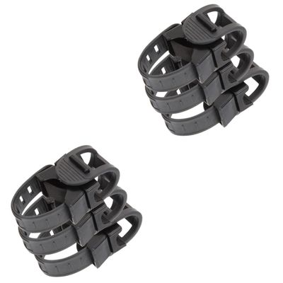 BESPORTBLE 6pcs Rotatable Bike Flashlight Mount Bike Handlebar End Lights Bracket Flashlight Holder for
