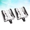 POPETPOP 2pcs Non-Slip Aluminum Alloy Mountain Bike Pedals Platform Pedal for Road and Trail Cycling Silver view 4