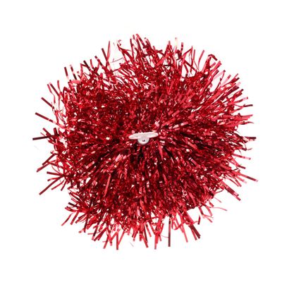BESPORTBLE Cheerleading Kit 2 Pack Plastic Ring 50g Pom Poms Red for Boys and Girls College Sports Competitions