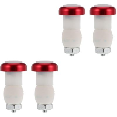BESPORTBLE 4 Pcs Handlebar Lights Led Security Light Bike Handlebar End Safety Light Bicycle Handlebars Bike Turn Signals Multicolor 6061 Ultra-Light Aluminum Alloy Accessories Red, Medium