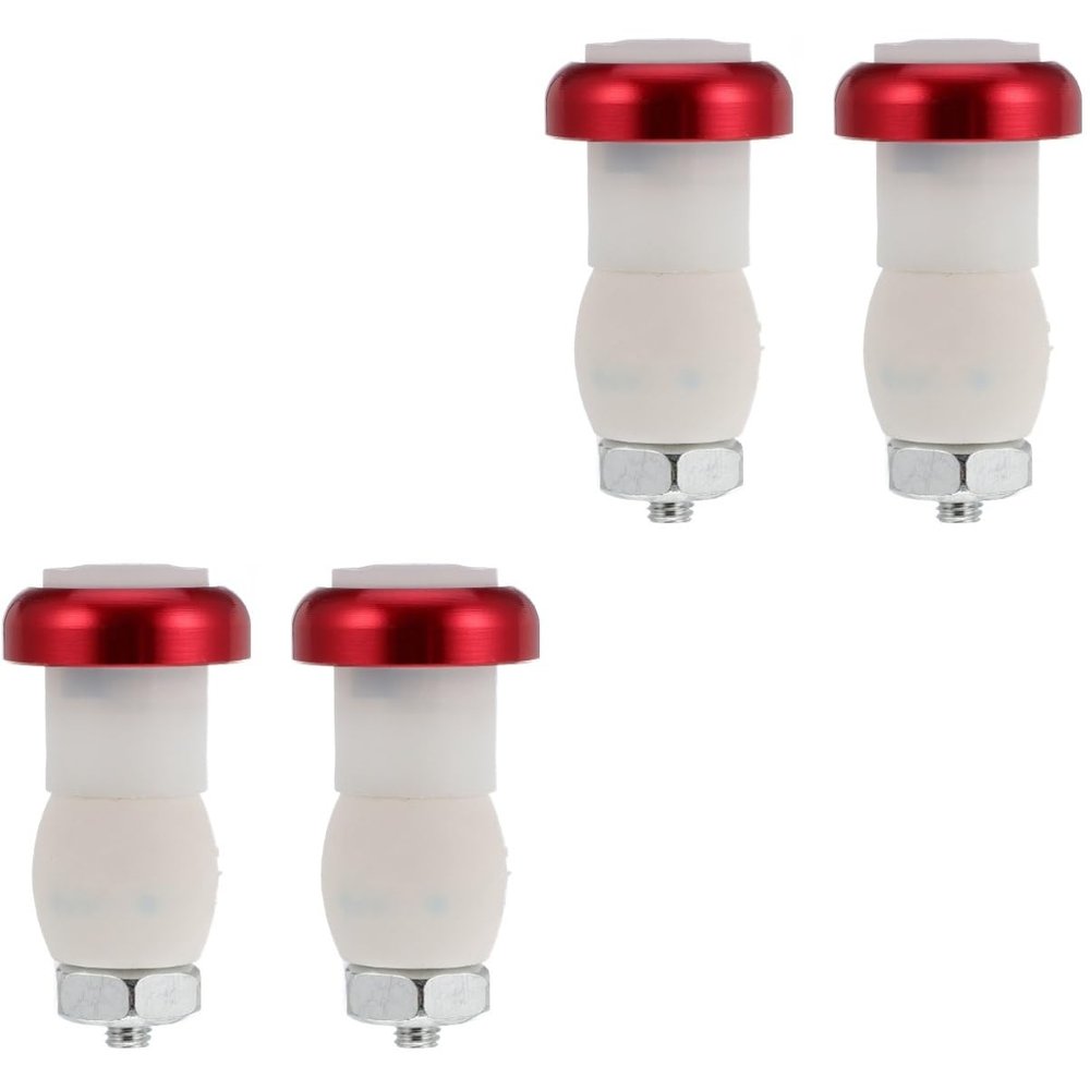 BESPORTBLE 4 Pcs Handlebar Lights Led Security Light Bike Handlebar End Safety Light Bicycle Handlebars Bike Turn Signals Multicolor 6061 Ultra-Light Aluminum Alloy Accessories Red, Medium