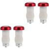 BESPORTBLE 4 Pcs Handlebar Lights Led Security Light Bike Handlebar End Safety Light Bicycle Handlebars Bike Turn Signals Multicolor 6061 Ultra-Light Aluminum Alloy Accessories Red, Medium