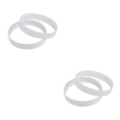 BESPORTBLE 4pcs White Pp Plastic Putting Green Hole Training Aid Accessories for Outdoor Golf Equipments Visibility Stability of Standard
