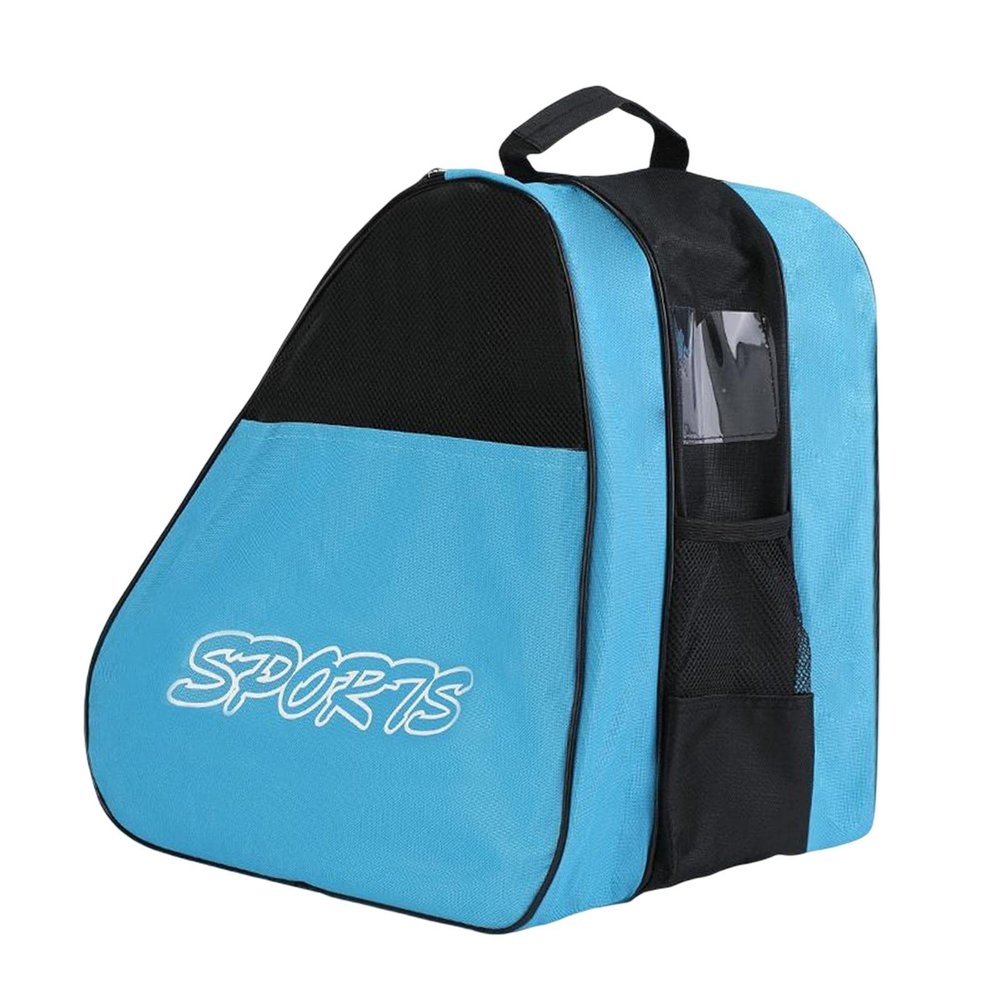 1 Pcs Ice & Inline Skates Bag Large Storage Bag for Ice Skates Roller Skates Inline Skates for Both Kids and Men Women (Blue)