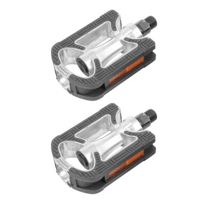POPETPOP 2pcs Aluminum Alloy Bike Pedals Non-Skid Platform Pedals for Cycling Road