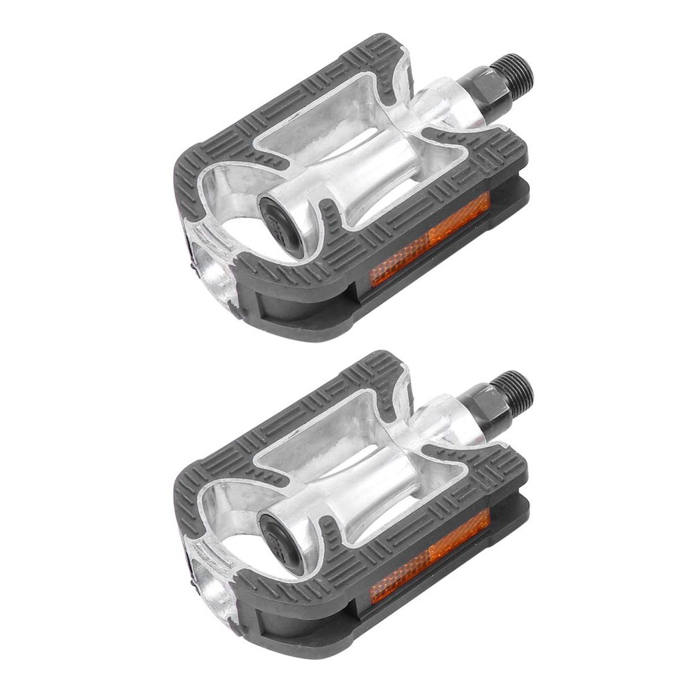 POPETPOP 2pcs Aluminum Alloy Bike Pedals Non-Skid Platform Pedals for Cycling Road