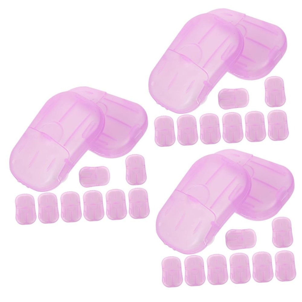 BESPORTBLE Travel Hand Soap Sheets Portable Dry Soap Slices Bulk for Camping Business Trips Hiking