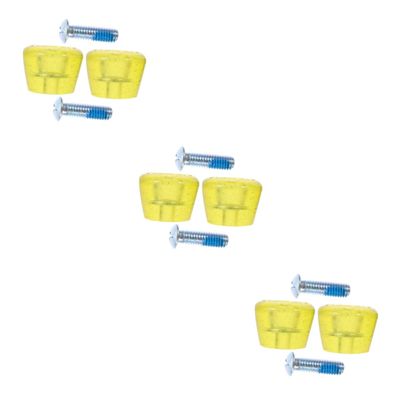 BESPORTBLE 3pairs Figure Skating Toe Stops Roller Skate Toe Pads Hard Ice Skates Guards Replaceable Plugs Portable Brakes Non-Slip Easy to Install Quiet Braking Performance