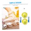 BESPORTBLE 3pairs Figure Skating Toe Stops Roller Skate Toe Pads Hard Ice Skates Guards Replaceable Plugs Portable Brakes Non-Slip Easy to Install Quiet Braking Performance view 2