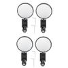 BESPORTBLE 2sets Cycling Rearview Mirrors for Bike Handlebar Rotating for Mountain Road and City Bikes