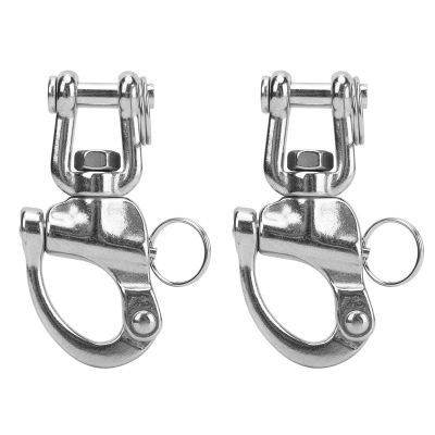 Astibym Snap Shackle 316 Stainless Steel Quick Release High Strength Universal for Sailboat Rigging Gear (87mm), Astibym