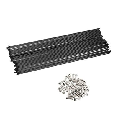 BESPORTBLE 24pcs Durable Steel Bike Spokes for Mountain and Dirt Bikes Easy Installation Reflective Design for Enhanced Safety and Style