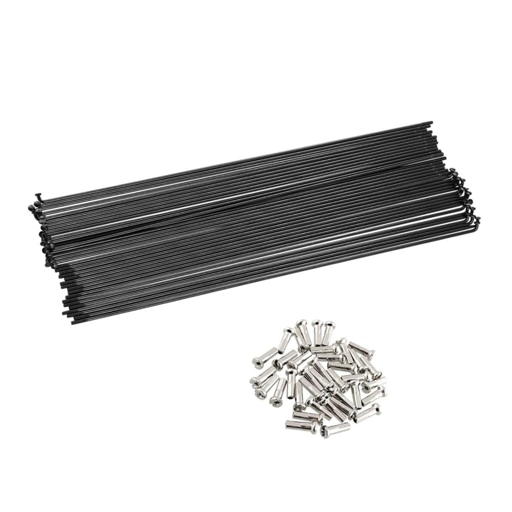 BESPORTBLE 24pcs Durable Steel Bike Spokes for Mountain and Dirt Bikes Easy Installation Reflective Design for Enhanced Safety and Style