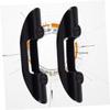 BESPORTBLE 2pairs Kayak Holder Clips Fixed Buckle Accessories for Canoes and Boats Storage No Screws Included Black view 2