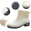 IWIHMIV Short Boots Rain Boots for Women Short Rubber Boots Waterproof Ankle Rain Boots Comfortable Slip On Rain Boots for WomenA1-Purple,8 view 4