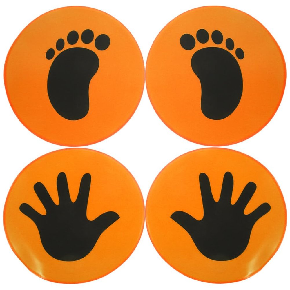 Yardwe 2pairs Soccer Training Markers Feeling Discs for Football Drills Lightweight Floor Signs for Sports Activities Fun and Practical Soccer Supplies
