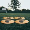 Yardwe 2pairs Soccer Training Markers Feeling Discs for Football Drills Lightweight Floor Signs for Sports Activities Fun and Practical Soccer Supplies view 2