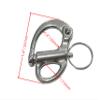 Marine Grade 316 Stainless Steel Fixed Shackle Hand Pull Quick Hanging Shackle snap Hook for Hoisting Rope Suspension (4Pcs, 1-3/8"(35mm)) view 4