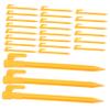 DEARMAMY 24pcs Heavy Duty Plastic Tent Stakes for Outdoor Camping Tent Pegs Easy to Use Ground Nails for Beach and Garden view 1