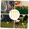 DEARMAMY 24pcs Heavy Duty Plastic Tent Stakes for Outdoor Camping Tent Pegs Easy to Use Ground Nails for Beach and Garden view 4