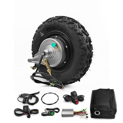 Off Road Rough Wheel Electric Wheelbarrow Scooter, Gear Hub Motor, Expansion Brakes Kit, 10 Inch Wheel, 24V, 36V, 48V, 350W (36V 350W)