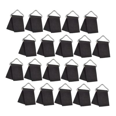 HANABASS 20sets Trampoline Replacement Triangle Ring Metal Triangle Buckles for DIY Lightweight Sturdy Trampoline Accessory