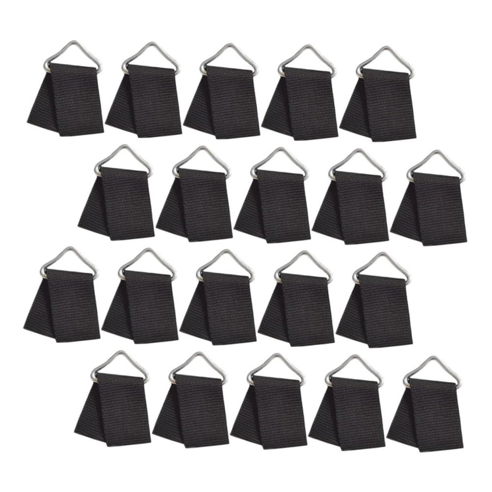 HANABASS 20sets Trampoline Replacement Triangle Ring Metal Triangle Buckles for DIY Lightweight Sturdy Trampoline Accessory
