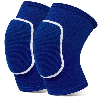 Volleyball Knee Pads knee brace for Women Kids GirlsSoft and Breathable Knee Pads for Volleyball, Dancing, Football, Yoga, Basketball, and Skating - Protective Knee Pads for Adults and Kids (Blue, Small)