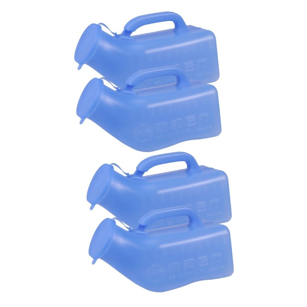 balacoo 4 Pcs Unisex Car Toilet Kids Car for Men Boy Portable Children Toilet Men Potty Bottle Urinal, mediumx2pcs, Bluex2pcs, 03P4215W3A744UO9LP