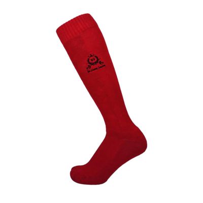 KJHY Fencing Socks Fencing Stockings High Long Sports Socks Sweat Absorbing Breathable Stretchy Wearable (Thickness : Red, Size : X-Large)