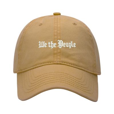 Baseball Cap Men Women We The People Embroidered Unisex Classic Adjustable Strapback Dad Hat (7 1/2,Khaki)