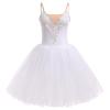 Ballerina Costume Women, Swan Lake Ballet Costumes Adult Ballet Leotard Tutu Dress Mesh Tulle Puffy Skirt Long Dance Dresses Ballerina Dancewear Professional Competition Stage Performance White L view 1