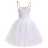Ballerina Costume Women, Swan Lake Ballet Costumes Adult Ballet Leotard Tutu Dress Mesh Tulle Puffy Skirt Long Dance Dresses Ballerina Dancewear Professional Competition Stage Performance White L view 3