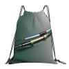 YQxwJL Fishing Rods Print Sports Drawstring Backpack,Water Resistant Bag, Gym Backpack for Women Men view 1
