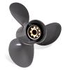 13 1/4 X 17 Upgrade OEM 58130-ZW1-017AH Outboard Boat Propeller fit Honda Engines 60-130HP 15 Spline Tooth 13.25x17 Aluminum 3 Blades RH view 1