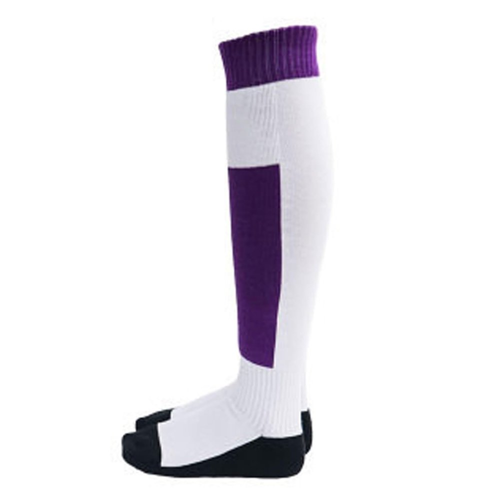 KJHY Fencing Cotton Socks Sweat-Absorbing/Wear-Resistant Compression Stockings for Kids Adult Epee Sabre Foil Fencers (Thickness : Purple, Size : Medium)