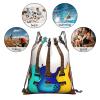 YQxwJL Colorful Guitars Print Sports Drawstring Backpack,Water Resistant Bag, Gym Backpack for Women Men view 4