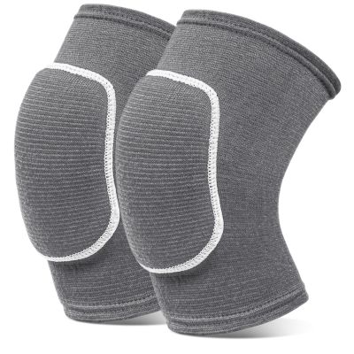 Volleyball Knee Pads knee brace for Women Kids GirlsSoft and Breathable Knee Pads for Volleyball, Dancing, Football, Yoga, Basketball, and Skating - Protective Knee Pads for Adults and Kids (Gray, Small)